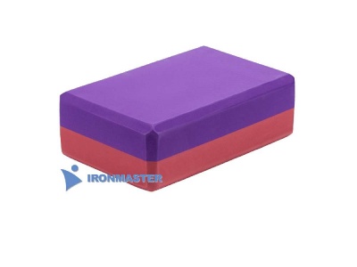 Блок для йоги бордовый-фиолетовый IR97416B2