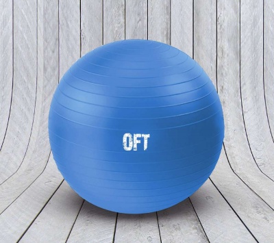 Гимнастический мяч 75 см синий с насосом FT-GBR-75BS