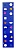 Скалодром пристенный 500*2000 стандарт ЭЛЬБРУС (10 зацепов), синий